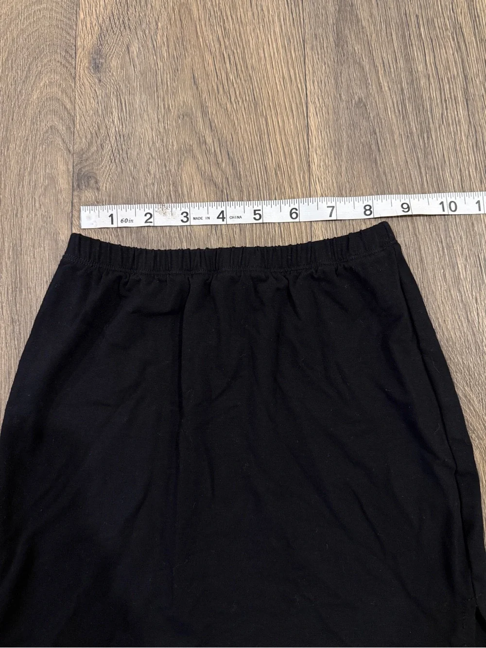 her pony black bodycon skirt